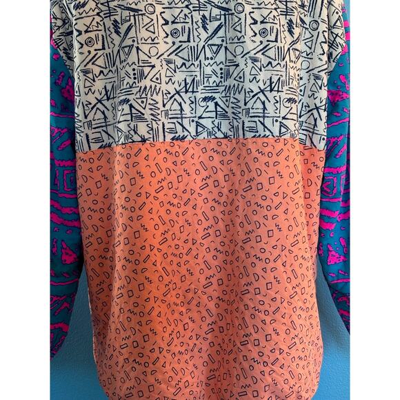 EUC! CHUBBIES Pullover Reversible Jacket Sherpa & 90s Graphics Pockets XXL - Picture 3 of 14